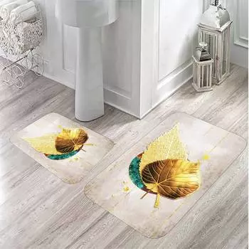 Mosimoso Home MB033 Коврик для ванной с принтом, 2 предмета