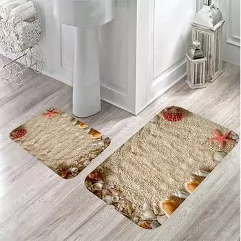 Mosimoso Home MB036 Коврик для ванной с принтом, 2 шт.