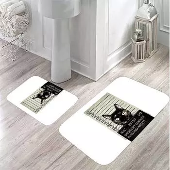 Mosimoso Home MB042 Коврик для ванной с принтом, 2 предмета