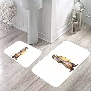 Mosimoso Home MB044 Коврик для ванной с принтом, 2 предмета