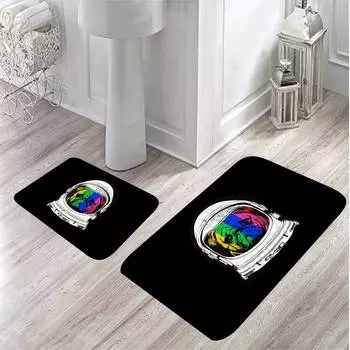 Mosimoso Home MB049 Коврик для ванной с принтом, 2 предмета