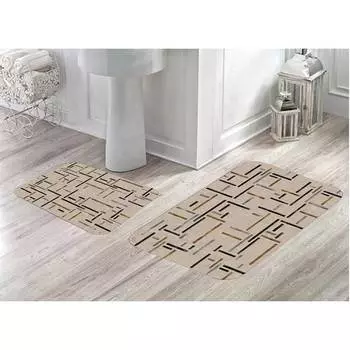 Mosimoso Home MB067 Коврик для ванной с принтом, 2 предмета