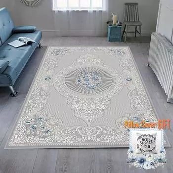 Mosimoso Home MC340 Ковер с точечной подошвой и цифровой печатью