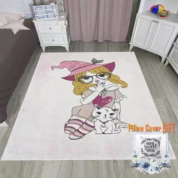 Mosimoso Home MJ005 Детский ковер с принтом на подошве в горошек