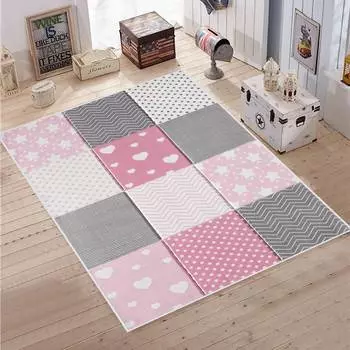 Mosimoso Home MJ009 Детский ковер с принтом на подошве в горошек