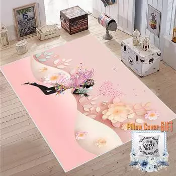 Mosimoso Home MJ039 Детский ковер с нескользящей подошвой в горошек и принтом