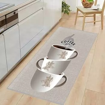 Mosimoso Home MJ047 Кухонный ковер с точечной подошвой и цифровой печатью
