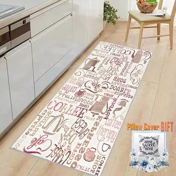 Mosimoso Home MK051 Кухонный ковер с принтом на подошве в горошек