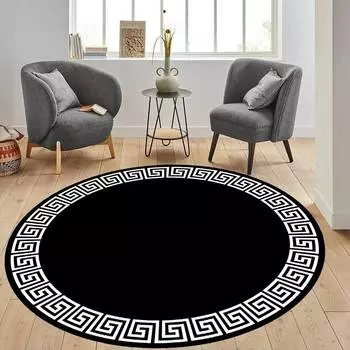 Mosimoso Home R051 Digital Printed Dot Sole Round Carpet