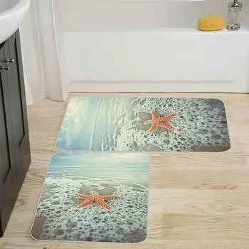 Mosimoso Home RB004 Коврик для ванной с принтом, 2 шт.