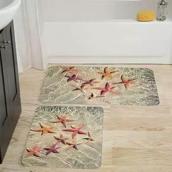 Mosimoso Home RB007 Коврик для ванной с принтом, 2 шт.
