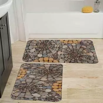 Mosimoso Home RB011 Коврик для ванной с принтом, 2 шт.