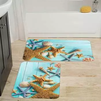 Mosimoso Home RB018 Коврик для ванной с принтом, 2 шт.