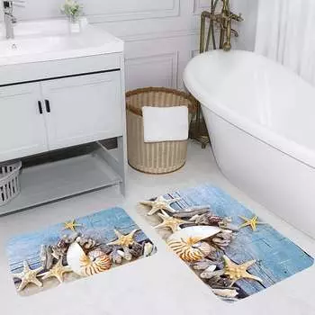 Mosimoso Home RB019 Коврик для ванной с принтом, 2 шт.