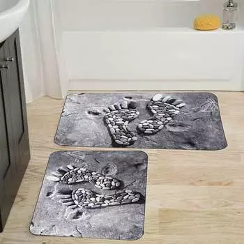 Mosimoso Home RB022 Коврик для ванной с принтом, 2 шт.