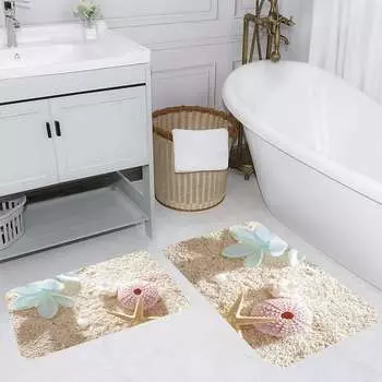 Mosimoso Home RB024 Коврик для ванной с принтом, 2 шт.