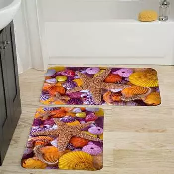 Mosimoso Home RB031 Коврик для ванной с принтом, 2 шт.