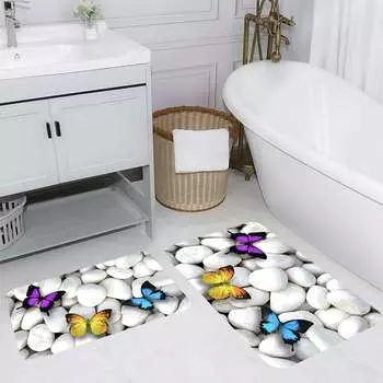 Mosimoso Home RB034 Коврик для ванной с принтом, 2 шт.