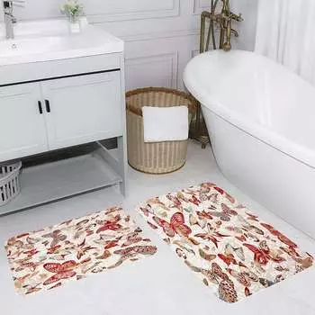 Mosimoso Home RB051 Коврик для ванной с принтом, 2 шт.