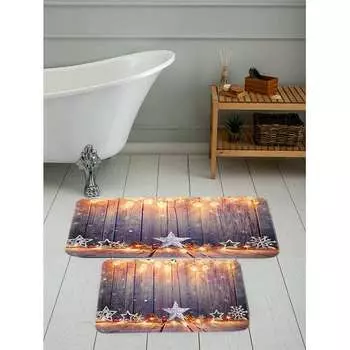 Mosimoso Home RB053 Коврик для ванной с принтом, 2 шт.