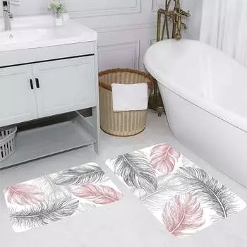Mosimoso Home RB055 Коврик для ванной с принтом, 2 шт.