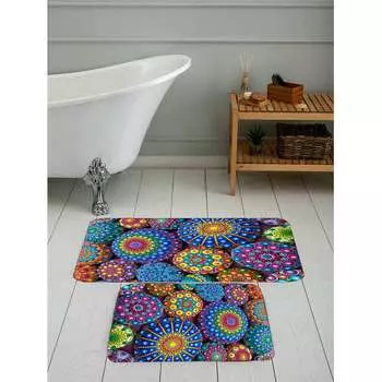 Mosimoso Home RB081 Коврик для ванной с принтом, 2 шт.