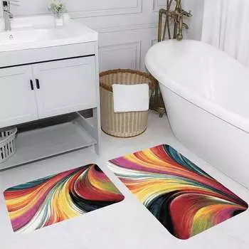 Mosimoso Home RB086 Коврик для ванной с принтом, 2 шт.