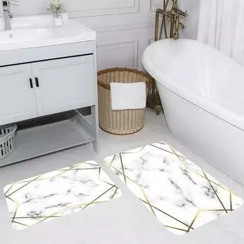 Mosimoso Home RB098 Коврик для ванной с принтом, 2 шт.