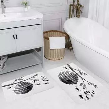 Mosimoso Home RB132 Коврик для ванной с принтом, 2 шт.