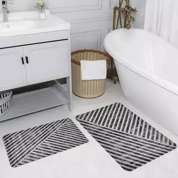 Mosimoso Home RB138 Коврик для ванной с принтом, 2 шт.