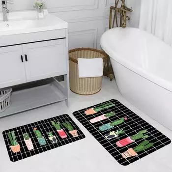 Mosimoso Home RB146 Коврик для ванной с принтом, 2 шт.