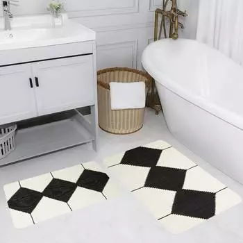 Mosimoso Home RB151 Коврик для ванной с принтом, 2 шт.