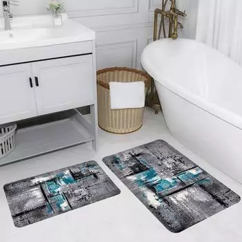 Mosimoso Home RB157 Коврик для ванной с принтом, 2 шт.