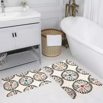 Mosimoso Home RB164 Коврик для ванной с принтом, 2 шт.