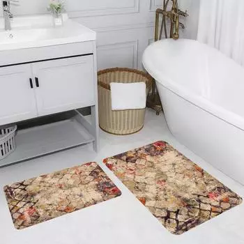 Mosimoso Home RB169 Коврик для ванной с принтом, 2 шт.
