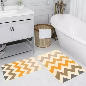 Mosimoso Home RB176 Коврик для ванной с принтом, 2 шт.