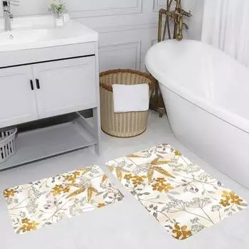 Mosimoso Home RB177 Коврик для ванной с принтом, 2 шт.