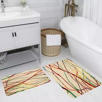 Mosimoso Home RB179 Коврик для ванной с принтом, 2 шт.
