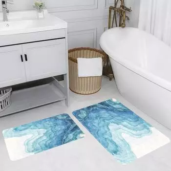 Mosimoso Home RB189 Коврик для ванной с принтом, 2 шт.