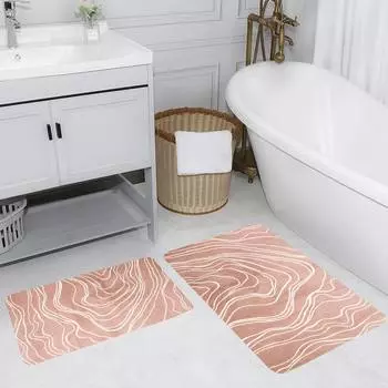 Mosimoso Home RB206 Коврик для ванной с принтом, 2 шт.