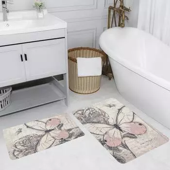 Mosimoso Home RB207 Коврик для ванной с принтом, 2 шт.