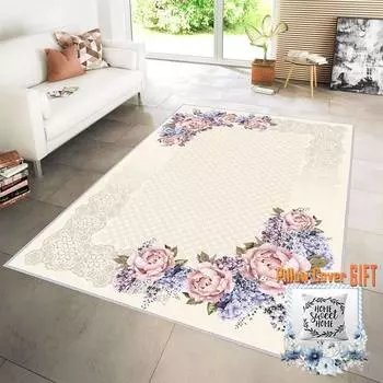 Mosimoso Home RC120 Ковер с принтом на подошве в горошек