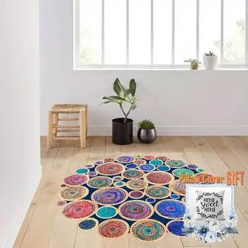 Mosimoso Home RC1302 Ковер с принтом на подошве в горошек