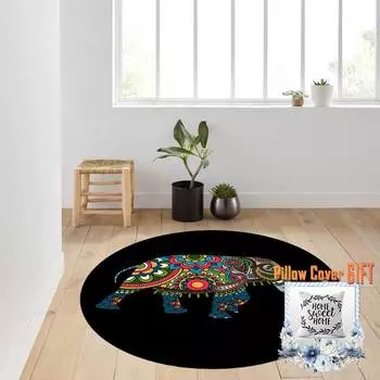 Mosimoso Home RC1416 Ковер с принтом на подошве в горошек