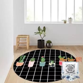 Mosimoso Home RC1418 Ковер с принтом на подошве в горошек