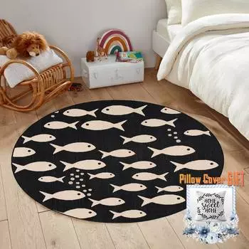 Mosimoso Home RC1461 Ковер с принтом на подошве в горошек