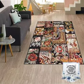 Mosimoso Home RC284 Ковер с точечной подошвой и цифровой печатью