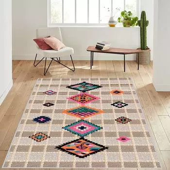 Mosimoso Home RC623 Ковер с принтом на подошве в горошек