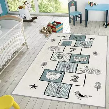 Mosimoso Home RJ025 Детский ковер с нескользящей подошвой в горошек