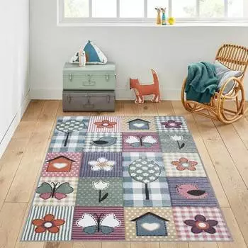 Mosimoso Home RJ042 Детский ковер с нескользящей подошвой в горошек